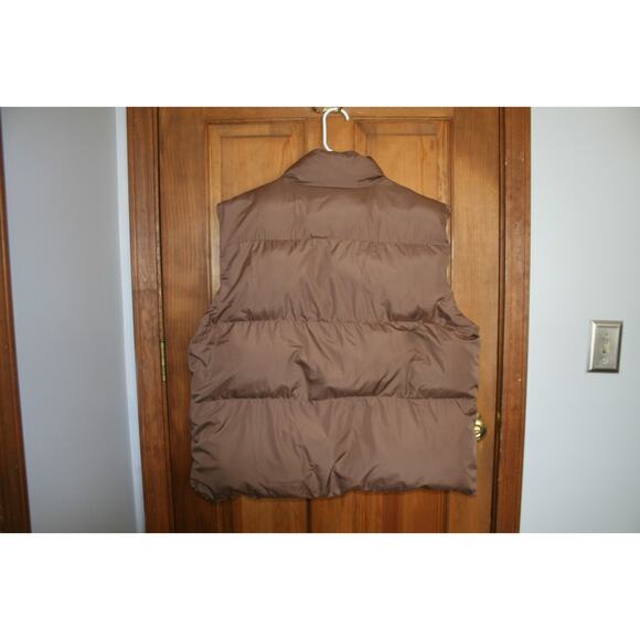 Women’s XL Dazy Brown Zipper Up Polyester Vest - Picture 2 of 3